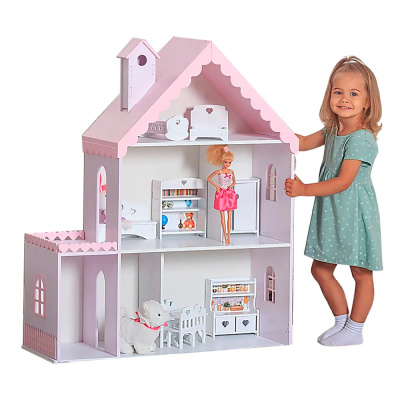 Домик для кукол Снежана Pema kids лилово-розовый 1